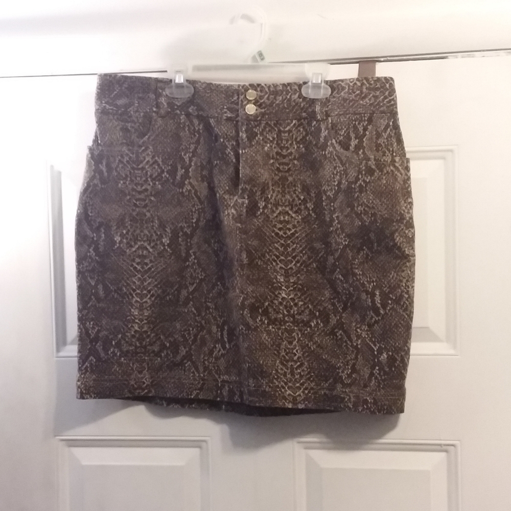 Denim mini skirt